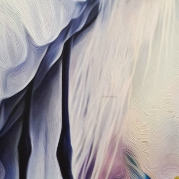 11x14 Great Egret Watercolor Oil Painting Print - Picture 3 of 5